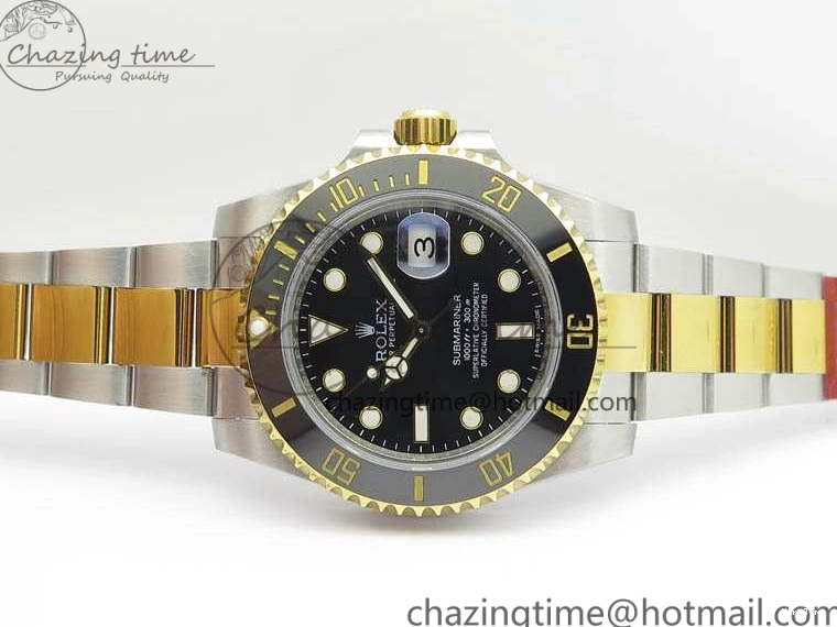 MiroTime 0416 Comfortable Submariner 116613LN Noob 1:1 Best Edition Black Dial On SS YG Bracelet A2836 V 3569